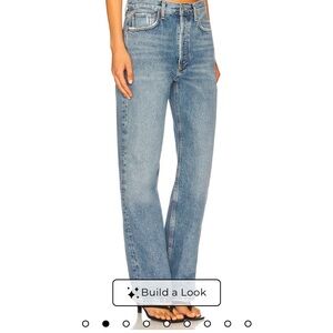 Agolde Light Blue Easy Straight Leg Jeans